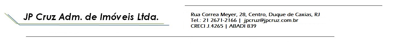 J P CRUZ ADMINISTRACAO DE IMOVEIS LTDA S/C